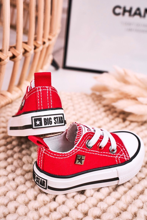 Дитячі класичні низькі кросівки BIG STAR HH374092 Червоні