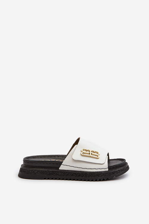 Zazoo 50101 Жіночі шкіряні шорти на платформі, білі