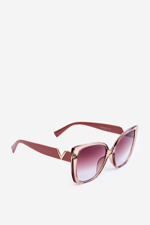 Жіночі сонцезахисні окуляри брудно-рожеві