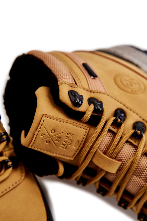 Чоловічі теплі трекінгові кросівки Cross Jeans KK1R4026C Camel