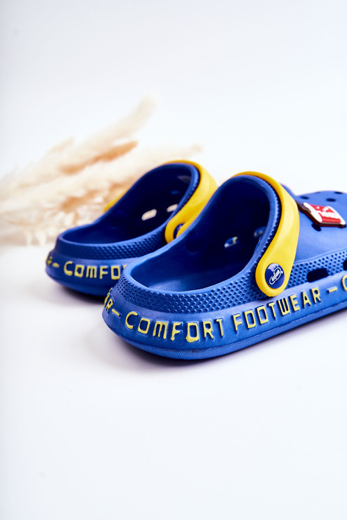 Дитячі тапочки Kroks Cola Befado 159Y101 Темно-синій