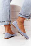 Замшеві балетки Sergio Leone BL622 Blue