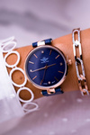 Жіночий годинник Michael John Narsen Navy Blue