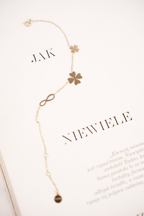 Жіночий браслет Celebrity Gold Clovers Infinity Madelline