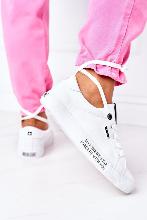 Жіночі шкіряні тенісні туфлі BIG STAR EE274316 Білі