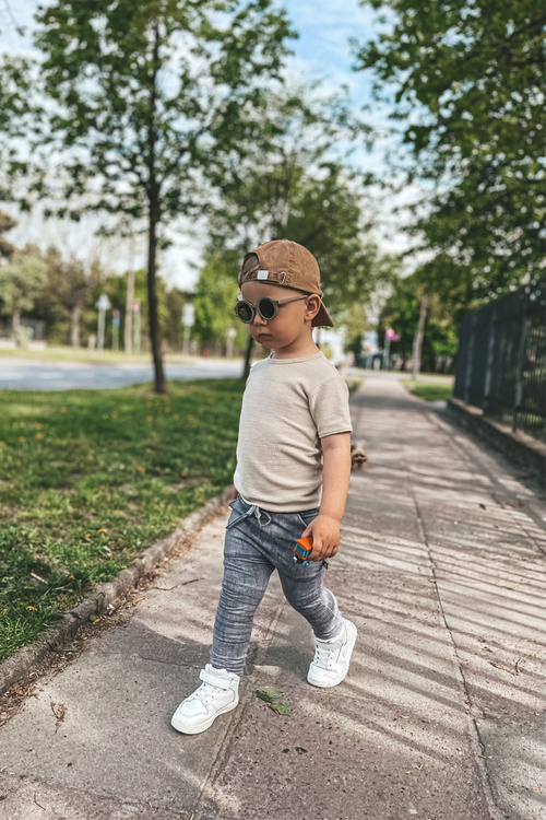 Дитячі високі кросівки білі Bartnie