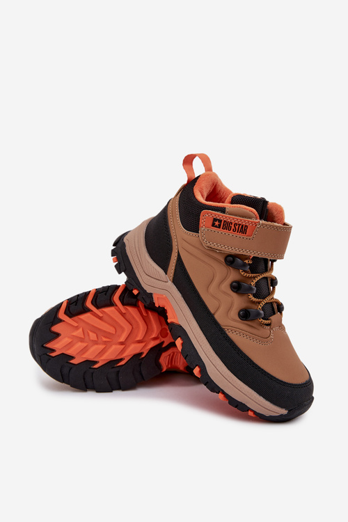 Дитячі зимові чоботи на липучках Big Star SS374012 Коричневі
