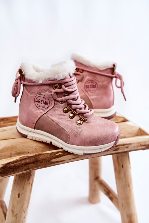 Чоботи дитячі утеплені на блискавці Big Star KK374177 Pink