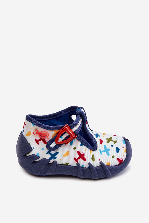 Взуття Befado тапочки Aircraft 110P463 білий і темно-синій