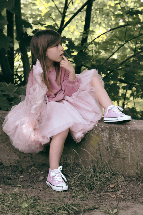 Дитячі високі кросівки Pink Filemon