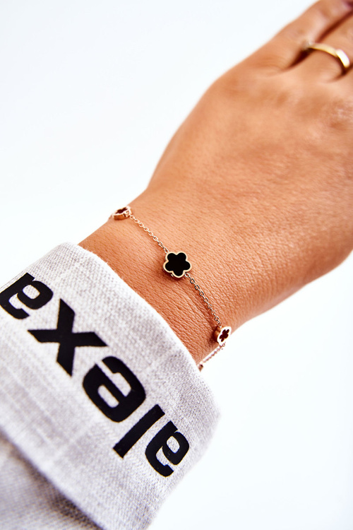 Жіночий знаменитий браслет з конюшини з рожевого золота