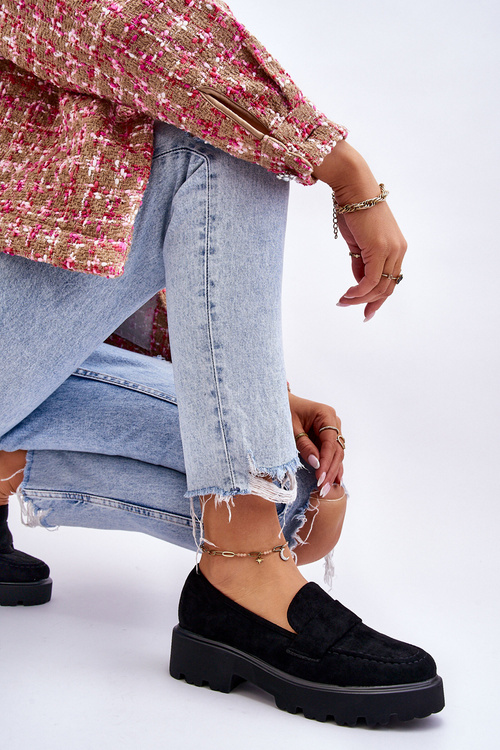 Класичні замшеві лофери Лофери Black Corrin