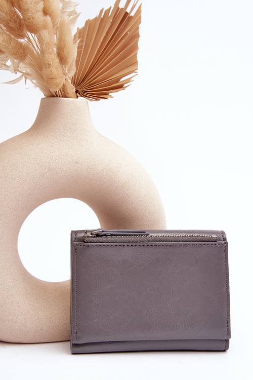 Гаманець жіночий зі штучної шкіри сірого кольору Joanela