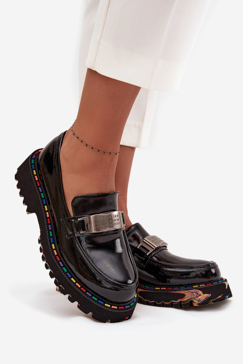 Жіночі мокасини з лакованої шкіри Artiker 57C0070 Чорний