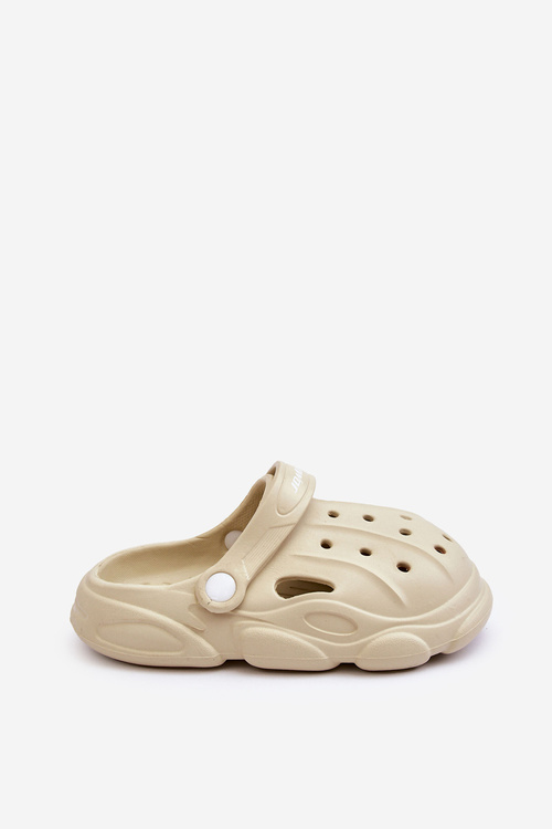 Дитячі поролонові тапочки Crocs Beige Cloudy
