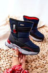 Дитячі високі зимові чоботи темно-сині