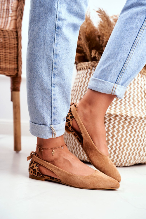 Lu Boo Ballerinas Suede Camel Better