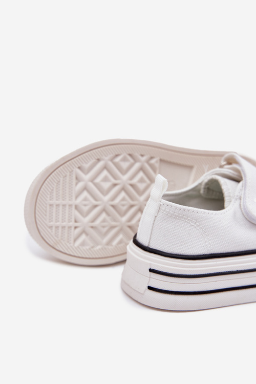 Дівчачі Кросівки З Наліпкою Ведмедик Білі Solena