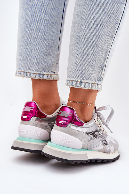 Замшеве Спортивне Взуття Кросівки Жіночі D.Franklin Приглушений Білий DFSH387005