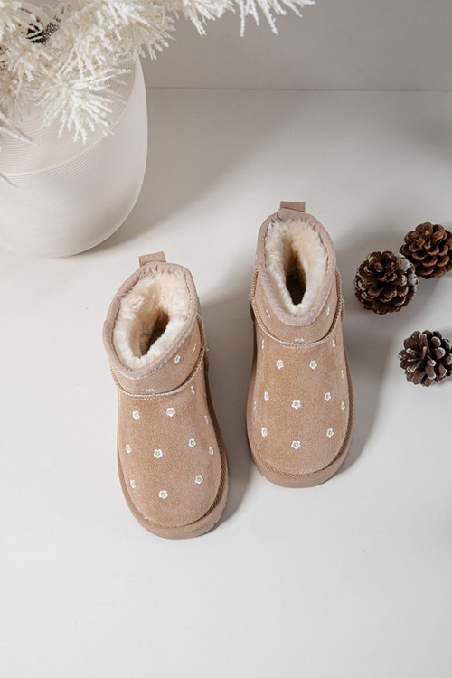 Дитячі сніговики прикрашені квітами бежеві Gracina