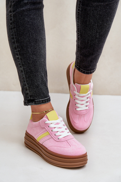 Жіночі кросівки на платформі Pink Dravinnia