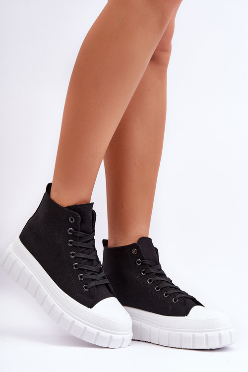 Жіночі високі кросівки Avis чорні