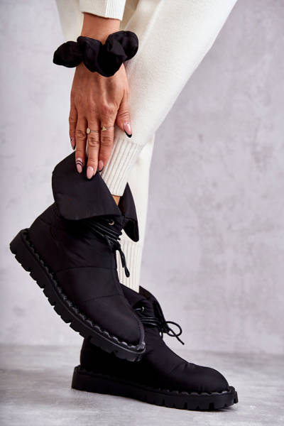 Чоботи жіночі утеплені Black Emelie