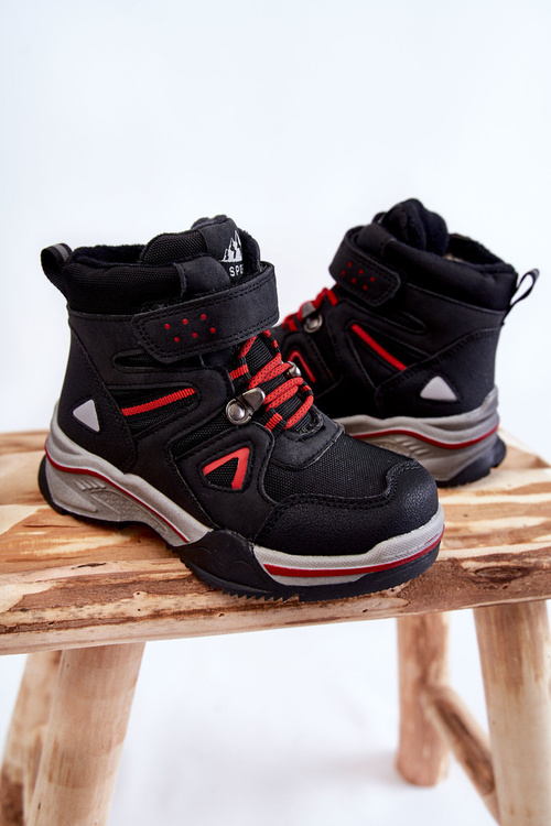 Дитячі пінетки Trappers утеплені з вовни Black Marco