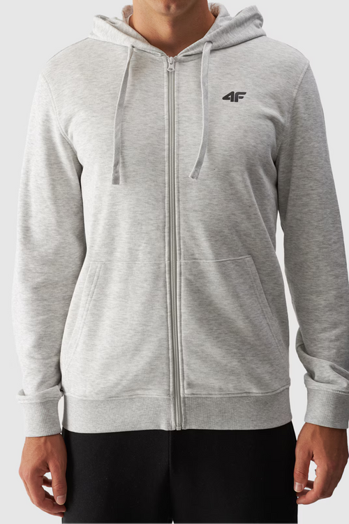 Чоловіча толстовка на блискавці сіра 4FWMM00TSWSM1466-27M