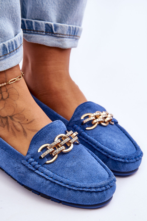 Жіночі замшеві лофери Blue Sorento