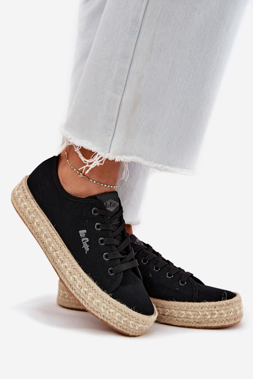 Жіночі Кросівки З Плетінням Lee Cooper LCW-25-44-3216 Чорні