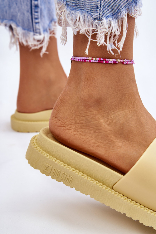 Жіночі тапочки Big Star LL274427 Жовті