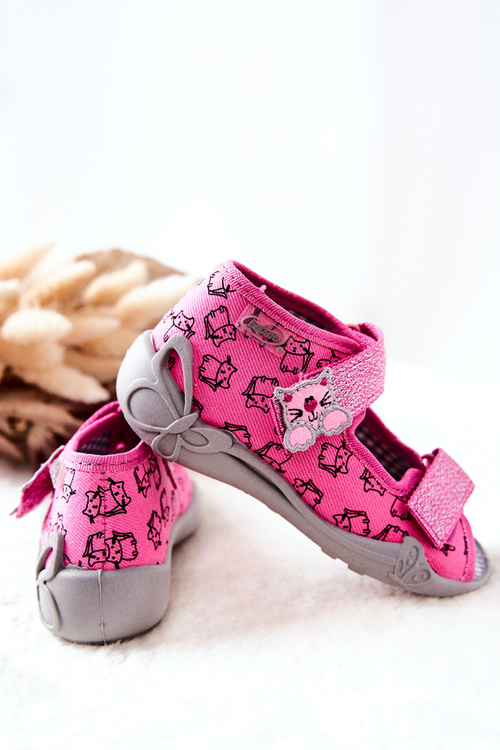 Босоніжки Befado Velcro Cats 242P103 Рожеві