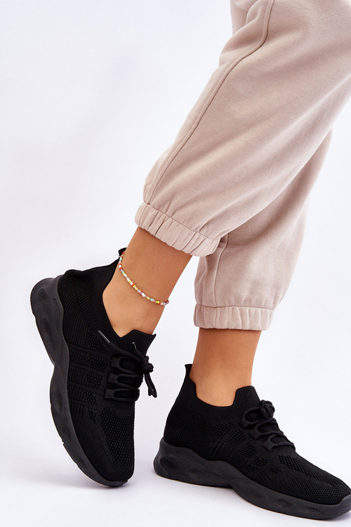 Жіноче спортивне взуття без шнурівки Black Ellison