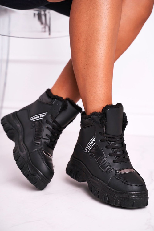 Жіночі зимові черевики з хутром Black Euphoria