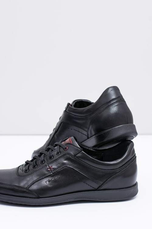 Чоловічі чорні шкіряні напівчоботи Nikopol Casual Polver