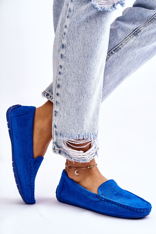 Жіночі лофери Suede Blue Morreno