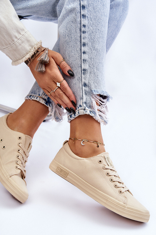 Жіночі низькі кросівки Big Star LL274061 бежевого кольору