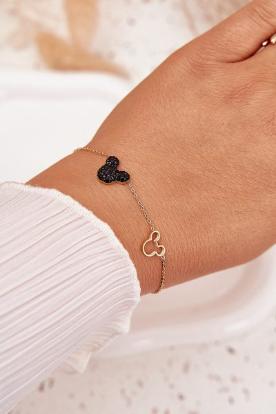 Браслет із нержавіючої сталі Міккі Маус Золото