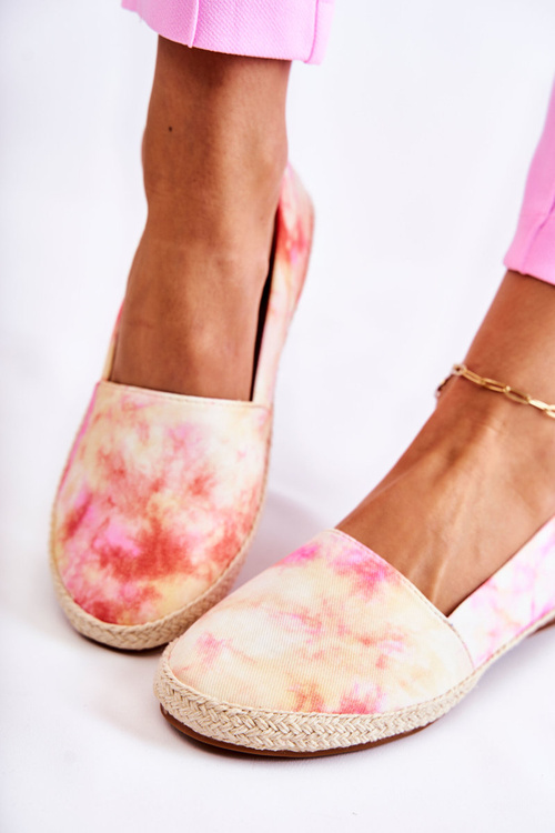 Жіночі сліпони еспадрільї рожево-жовті Santana