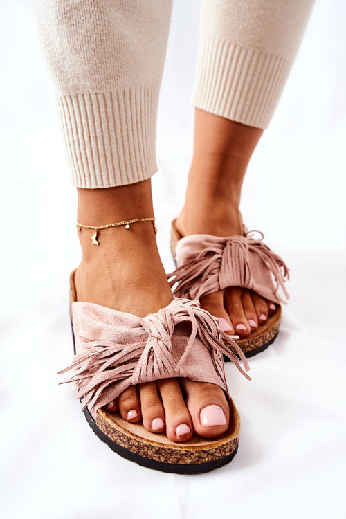 Тапочки на корковій підошві Pink Taryne