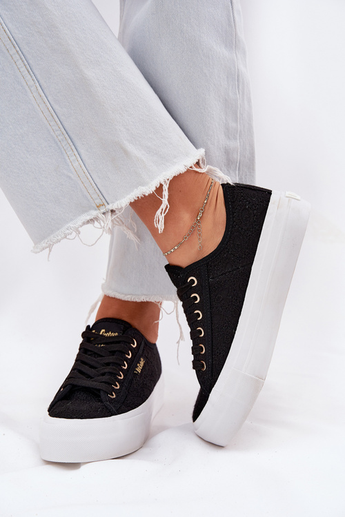 Жіночі Кросівки З Кружевом Lee Cooper LCW-25-31-3439L Чорні