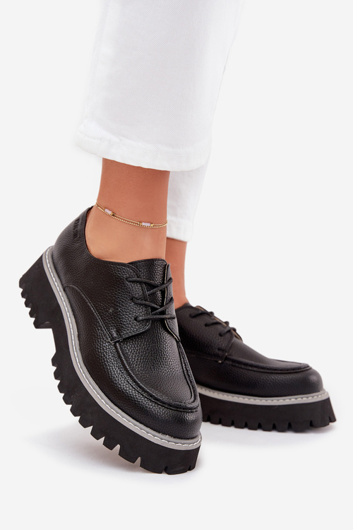 Жіночі Мокасини З Шнурівкою Big Star NN274052 Чорні