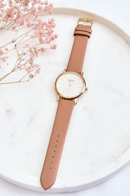 Жіночий годинник із золотим корпусом Ernest Nude Vega