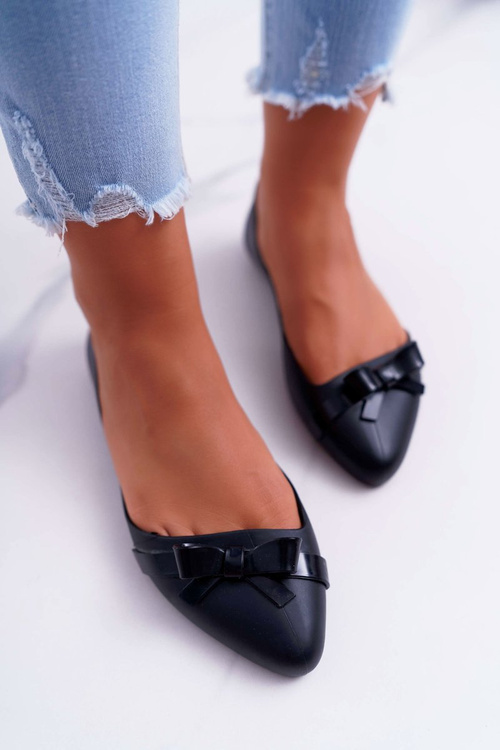 Жіночі гумові балетки Black Meliskirts Syntha