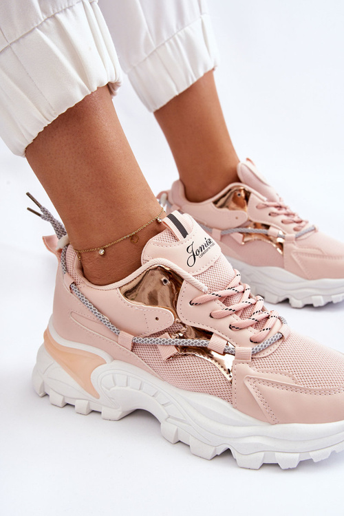 Жіноче спортивне взуття на платформі Pink Minea