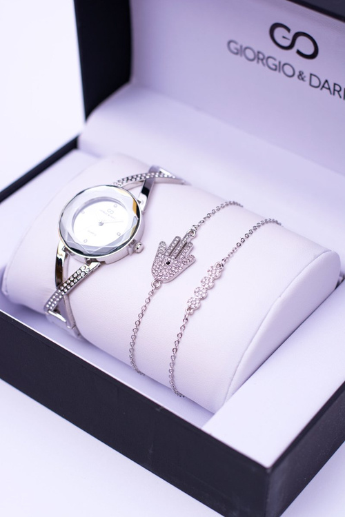 Набір Giorgio Dario Срібний годинник Два браслети