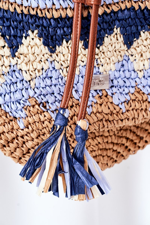 Плетена сумка NOBO XK0430 Темно-синя