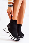 Спортивне взуття з високими шкарпетками Чорний Bailee 