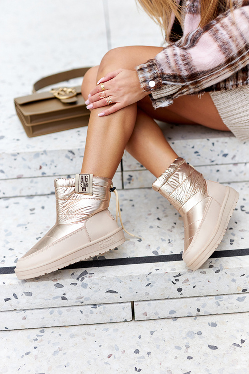 Жіночі зимові черевики Big Star II274121 Бежеві